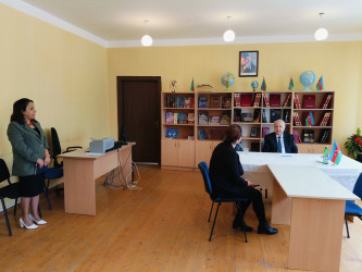 Qubadlı Rayon İcra Hakimiyyətinin  başçısı rayon sakinləri ilə növbəti  səyyar qəbul keçirdi