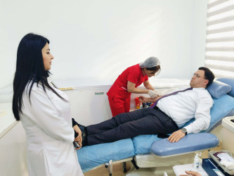 Müqəddəs Ramazan ayı münasibəti  ilə Qanvermə aksiyası keçirildi