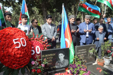 Şəhid Ələkbərov Cavid Fazil oğlunun 50 illik yubileyi münasibətilə tədbir keçirildi