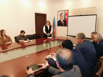 “İnsan hüquqları, məişət zorakılığı və erkən nikah hallarının  qarşısının alınması, insan alverinə qarşı mübarizə” mövzusunda  maarifləndirici tədbir keçirildi