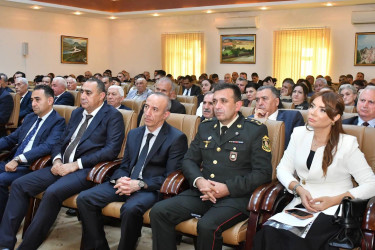 Qubadlı rayonunda Prezident cənab  İlham Əliyevin Yeni Azərbaycan  Partiyasının VIII Qurultayındakı  nitqindən irəli gələn vəzifələrə dair  müşavirə keçirilib