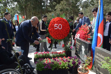 Şəhid Ələkbərov Cavid Fazil oğlunun 50 illik yubileyi münasibətilə tədbir keçirildi