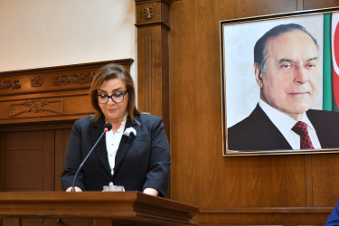 Qubadlı Rayon İcra Hakimiyyətinin inzibati binasında Ümummilli Lider Heydər Əliyevin anadan olmasının 103-cü ildönümünə həsr olunmuş tədbir keçiridi