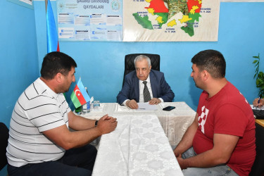 Qubadlı Rayon İcra Hakimiyyətinin  başçısı rayon sakinləri ilə növbəti  səyyar qəbul keçirdi