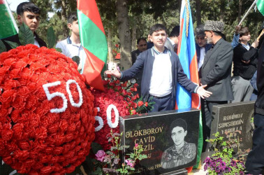 Şəhid Ələkbərov Cavid Fazil oğlunun 50 illik yubileyi münasibətilə tədbir keçirildi