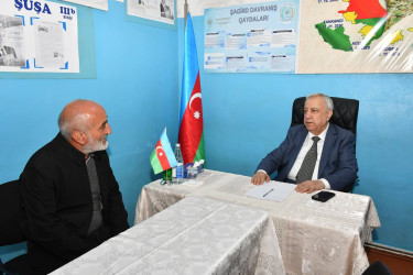 Qubadlı Rayon İcra Hakimiyyətinin  başçısı rayon sakinləri ilə növbəti  səyyar qəbul keçirdi