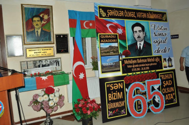 Şəhid Mehdiyev Bəhmən Mehdi   oğlunun 65 illik yubileyi qeyd olundu