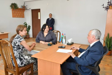 Qubadlı Rayon İcra Hakimiyyətinin  başçısı Malik İsaqovun rayon sakinləri  ilə növbəti səyyar qəbul keçirdi