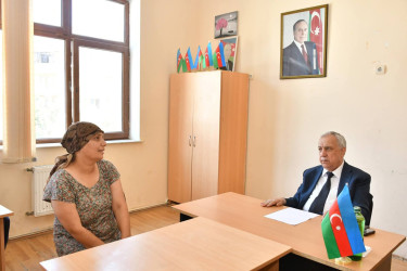 Qubadlı Rayon İcra Hakimiyyətinin  başçısı rayon sakinləri ilə növbəti  səyyar qəbul keçirdi