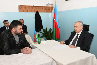 Qubadlı Rayon İcra Hakimiyyətinin  başçısı rayon sakinləri ilə növbəti  səyyar qəbul keçirdi