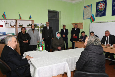 Qubadlı Rayon İcra Hakimiyyətinin  başçısı rayon sakinləri ilə növbəti  səyyar qəbul keçirdi.