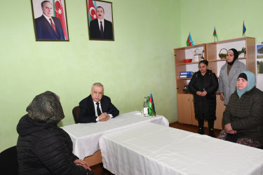 Qubadlı Rayon İcra Hakimiyyətinin  başçısı rayon sakinləri ilə növbəti  səyyar qəbul keçirdi.