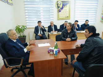 Qubadlı Rayon İcra Hakimiyyətinin  başçısı rayon sakinləri ilə növbəti  səyyar qəbul keçirdi