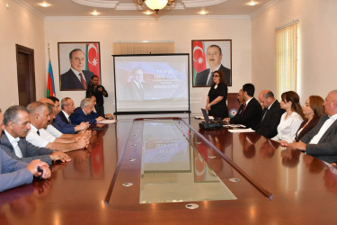 “14 iyul 1969-cu il: Müstəqil və  qüdrətli Azərbaycanın təməlinin  qoyulduğu gün” mövzusunda tədbir keçirildi