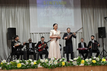5 oktyabr - Beynəlxalq  Müəllimlər Günü münasibətilə  tədbir keçirildi