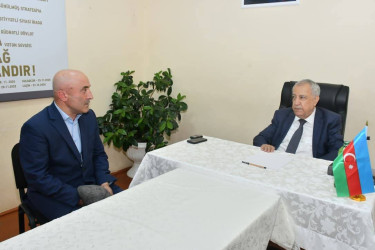Qubadlı Rayon İcra Hakimiyyətinin  başçısı rayon sakinləri ilə növbəti  səyyar qəbul keçirdi