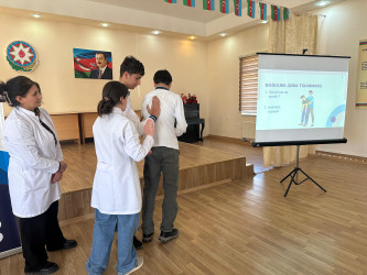 Qubadlı rayon gəncləri üçün  “İlk tibbi yardımın göstərilməsi”  başlıqlı təlim təşkil edilib.