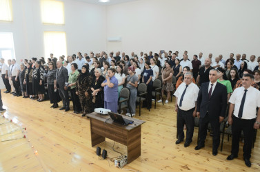 Şəhid mayor Alıyev Elçin Bayram oğlunun 50 yaşının  tamam olması münasibəti ilə tədbir keçirildi.