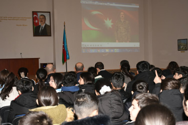 Rayonun Hal kənd tam orta məktəbində “Xocalı  faciəsi-yaddaşın unudulmayan tarixi” başlığı altında tədbir keçirildi