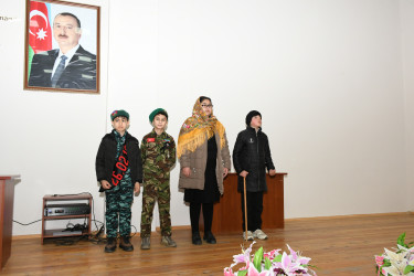 Rayonun Hal kənd tam orta məktəbində “Xocalı  faciəsi-yaddaşın unudulmayan tarixi” başlığı altında tədbir keçirildi