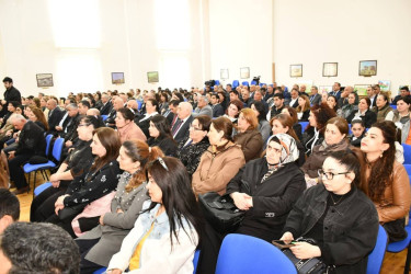 Əməkdar müəllim, "Şərəf nişanı" ordenli İsfəndiyar Haqverdi oğlu İbrahimovun xatirəsinə həsr olunmuş tədbir keçirildi