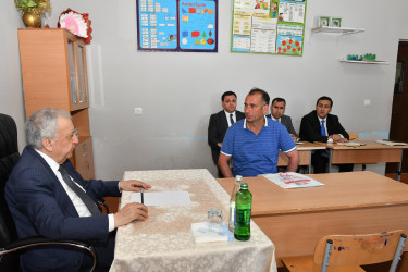 Qubadlı Rayon İcra Hakimiyyətinin başçısı rayon sakinləri ilə növbəti  səyyar qəbul keçirdi