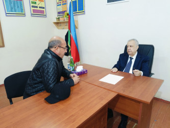 Qubadlı Rayon İcra Hakimiyyətinin  başçısı rayon sakinləri ilə növbəti  səyyar qəbul keçirdi