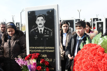Vətən Müharibəsi Qəhrəmanı, şəhid polkovnik-leytenant  Ağayev Vüqar Əhməd oğlunun doğum günü münasibətilə  tədbir keçirildi