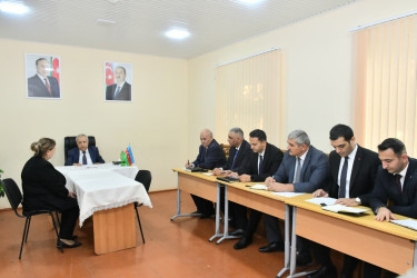 Qubadlı Rayon İcra Hakimiyyətinin  başçısı rayon sakinləri ilə növbəti  səyyar qəbul keçirdi