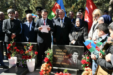 Şəhid Orucov Rəhim Həbibullah oğlunun  anım günü ilə əlaqədar məzarı ziyarət olundu