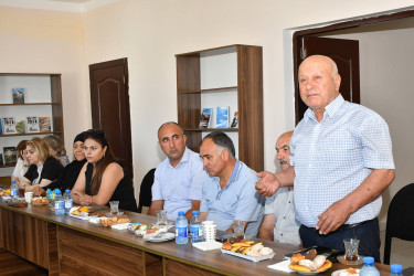 Qubadlı rayonunun Çaytumas kəndinin qəhrəman şəhidlərinə həsr olunan “Əbədiyyət dastanı” kitabının təqdimatı keçirilib