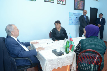 Qubadlı Rayon İcra Hakimiyyətinin  başçısı rayon sakinləri ilə növbəti  səyyar qəbul keçirdi