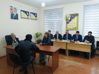 Qubadlı Rayon İcra Hakimiyyətinin  başçısı rayon sakinləri ilə növbəti  səyyar qəbul keçirdi