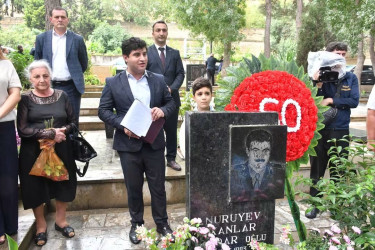 Qubadlı rayonunun şəhidləri Bakı Şəhidlər Xiyabanında yad olundu, eyni zamanda Şəhid Xanlar Nuriyevin 60 illik yubileyi qeyd edildi