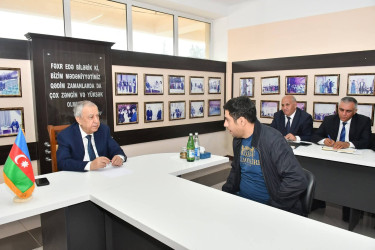 Qubadlı Rayon İcra Hakimiyyətinin  başçısı rayon sakinləri ilə növbəti  səyyar qəbul keçirdi
