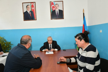 Qubadlı Rayon İcra Hakimiyyətinin  başçısı rayon sakinləri ilə növbəti  səyyar qəbul keçirdi