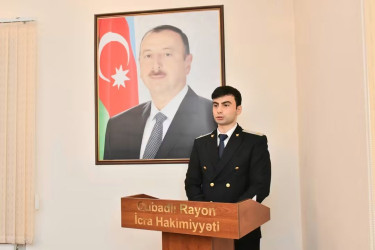 QUBADLIDA PROKURORLUQ  İŞÇİLƏRİNİN PEŞƏ BAYRAMI QEYD  OLUNUB