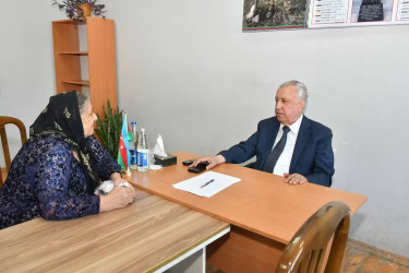 Qubadlı Rayon İcra Hakimiyyətinin  başçısı Malik İsaqovun rayon sakinləri  ilə növbəti səyyar qəbul keçirdi