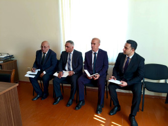 Qubadlı Rayon İcra Hakimiyyətinin  başçısı Hacıqabul rayonunda keçmiş  məcburi köçkünlərlə növbəti səyyar  qəbul keçirdi