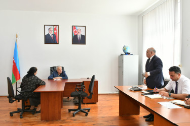 Qubadlı Rayon İcra Hakimiyyətinin  başçısı rayon sakinləri ilə növbəti  səyyar qəbul keçirdi