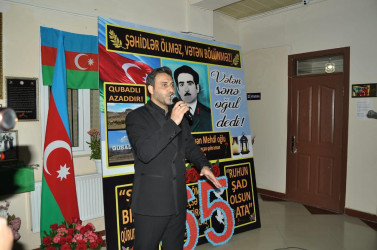 Şəhid Mehdiyev Bəhmən Mehdi   oğlunun 65 illik yubileyi qeyd olundu