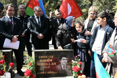Şəhid Orucov Rəhim Həbibullah oğlunun  anım günü ilə əlaqədar məzarı ziyarət olundu