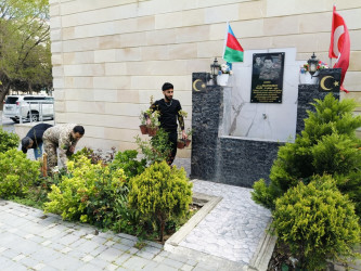 “Konstitusiya və Suverenlik İli” çərçivəsində  gül kolları əkildi