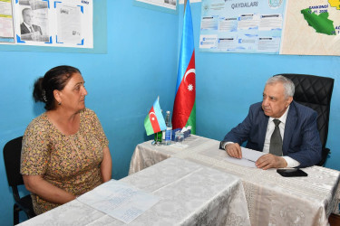 Qubadlı Rayon İcra Hakimiyyətinin  başçısı rayon sakinləri ilə növbəti  səyyar qəbul keçirdi