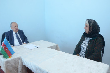 Qubadlı Rayon İcra Hakimiyyətinin  başçısı rayon sakinləri ilə növbəti  səyyar qəbul keçirdi