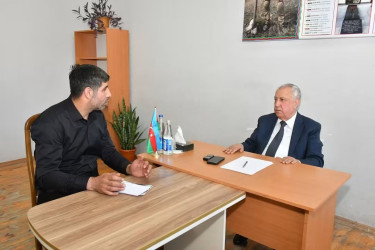 Qubadlı Rayon İcra Hakimiyyətinin  başçısı Malik İsaqovun rayon sakinləri  ilə növbəti səyyar qəbul keçirdi